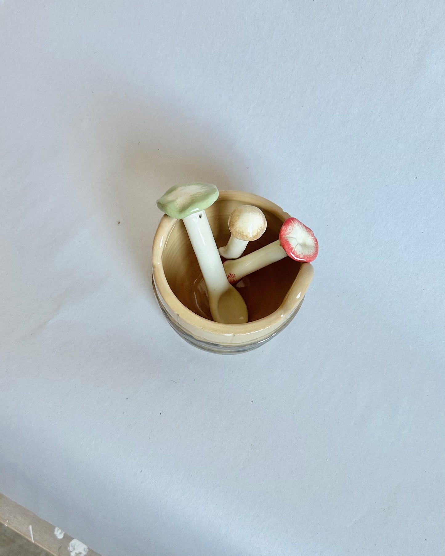 autumn mushroom spoon set