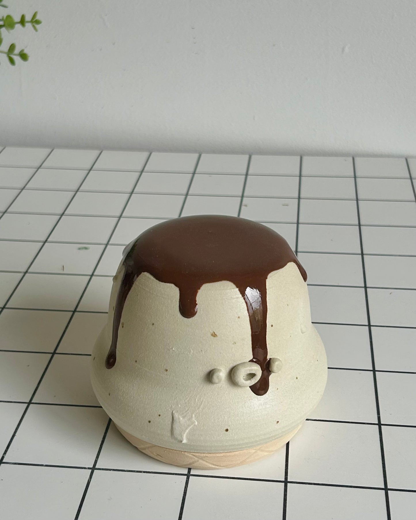 ice cream cup + coaster