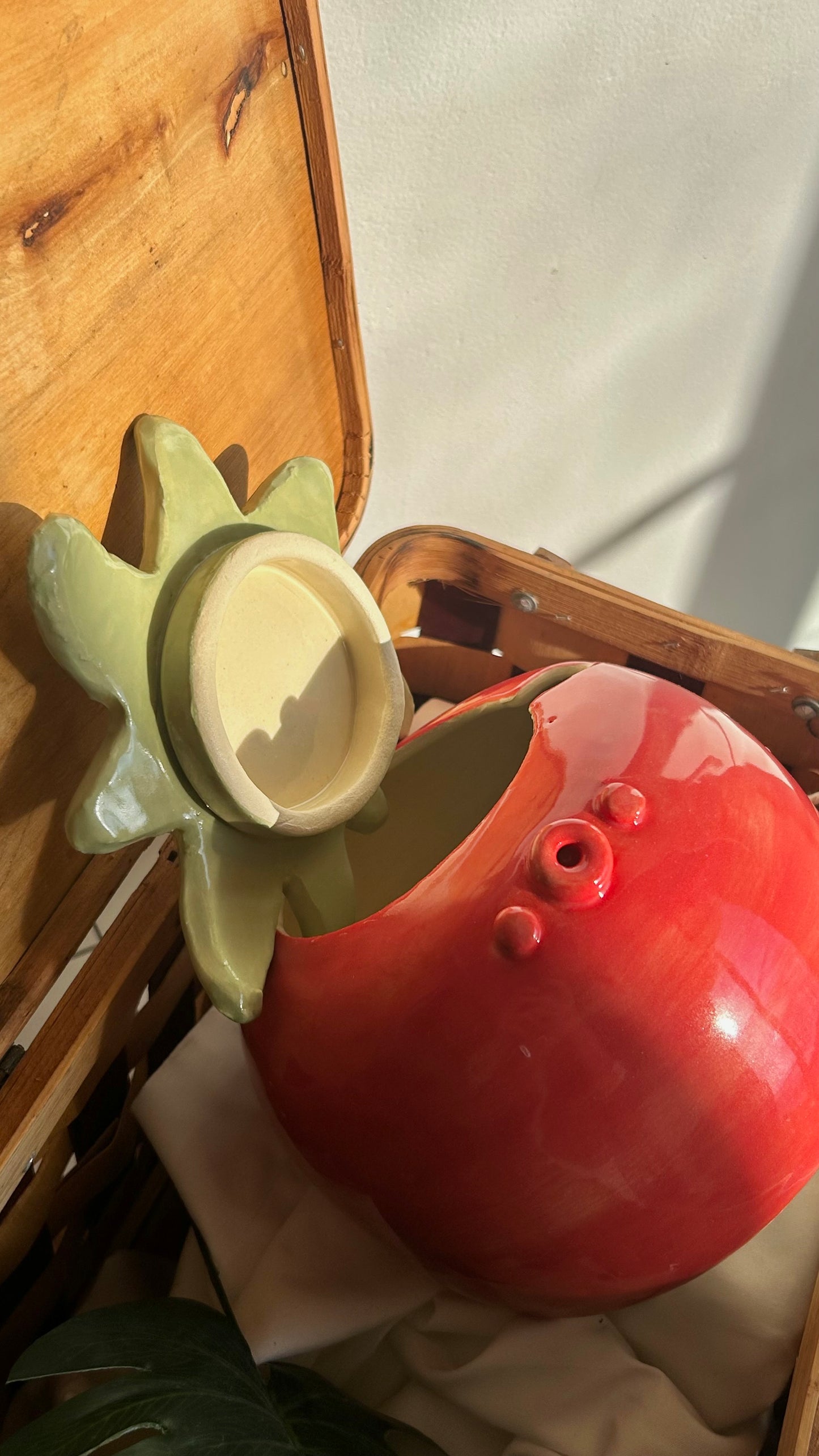 tomato yarn bowl