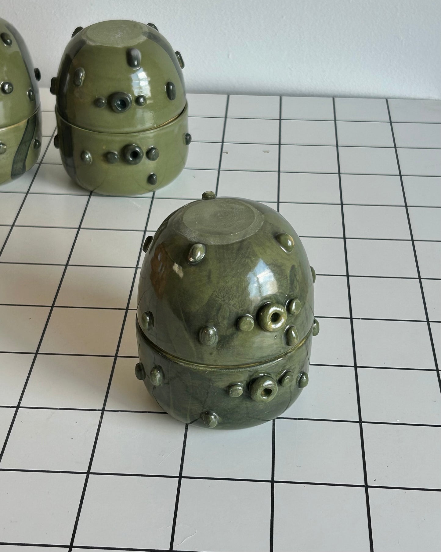 pickle jar + cup set (imperfect)