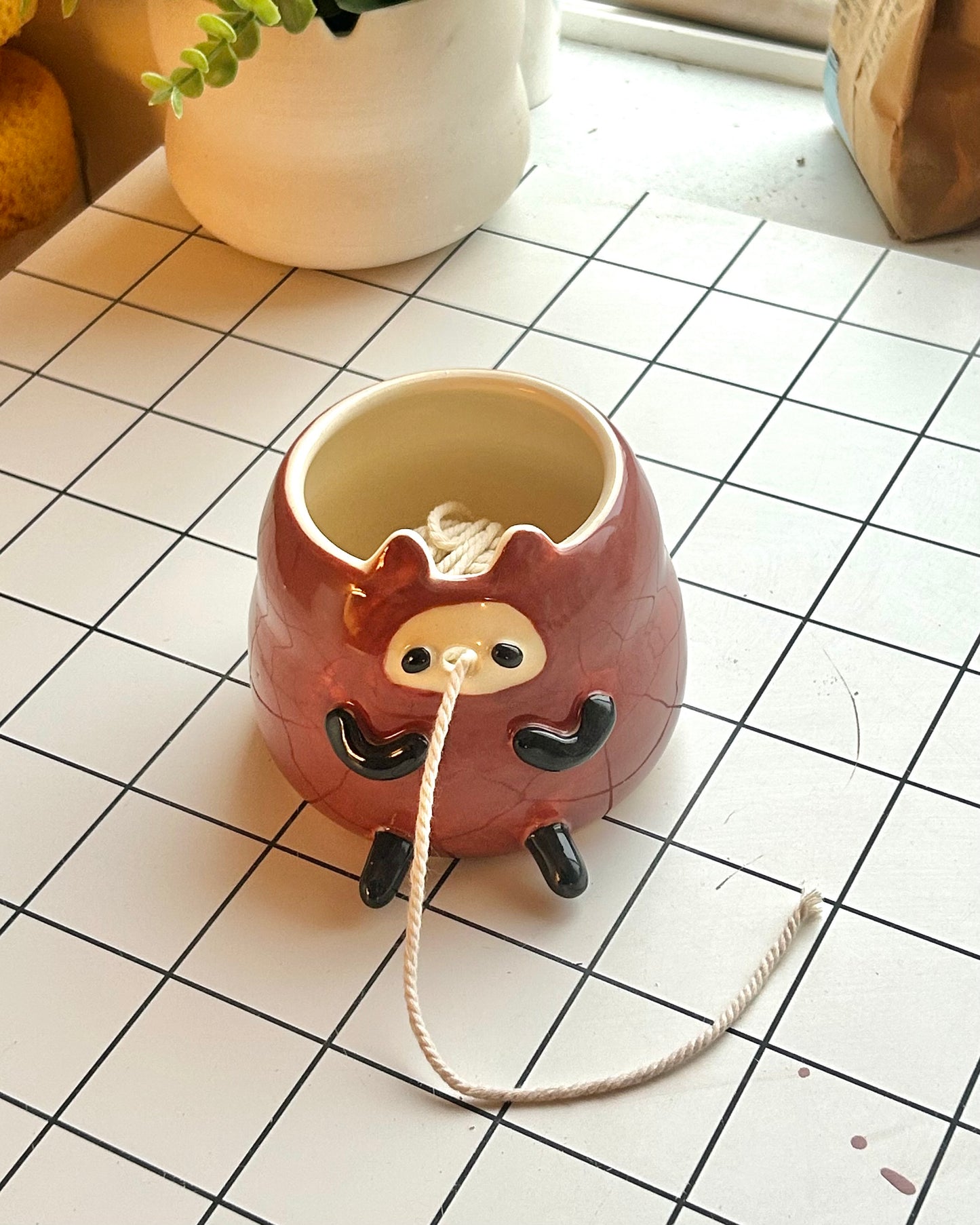 little demon yarn bowl