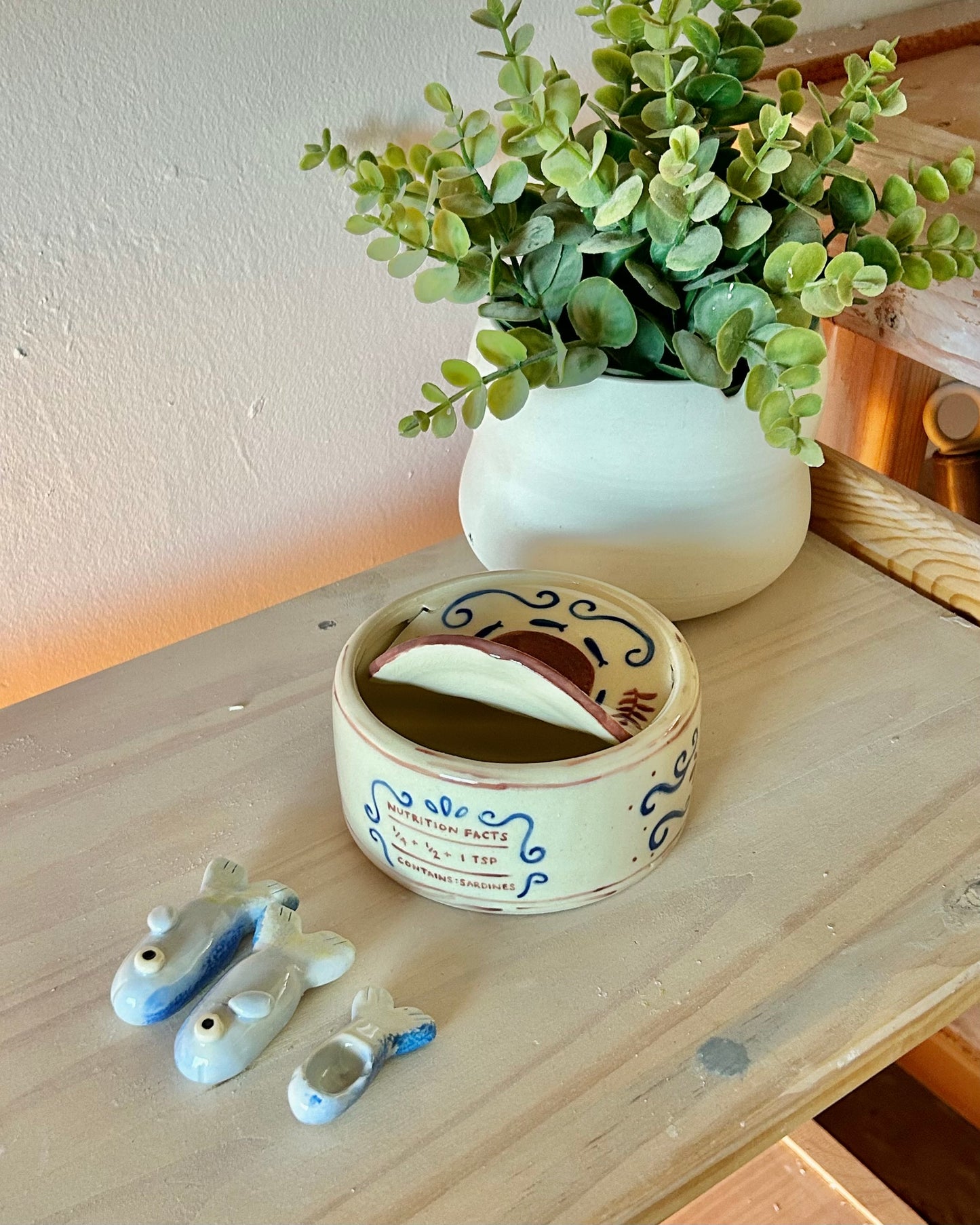 classy sardine tin + teaspoons