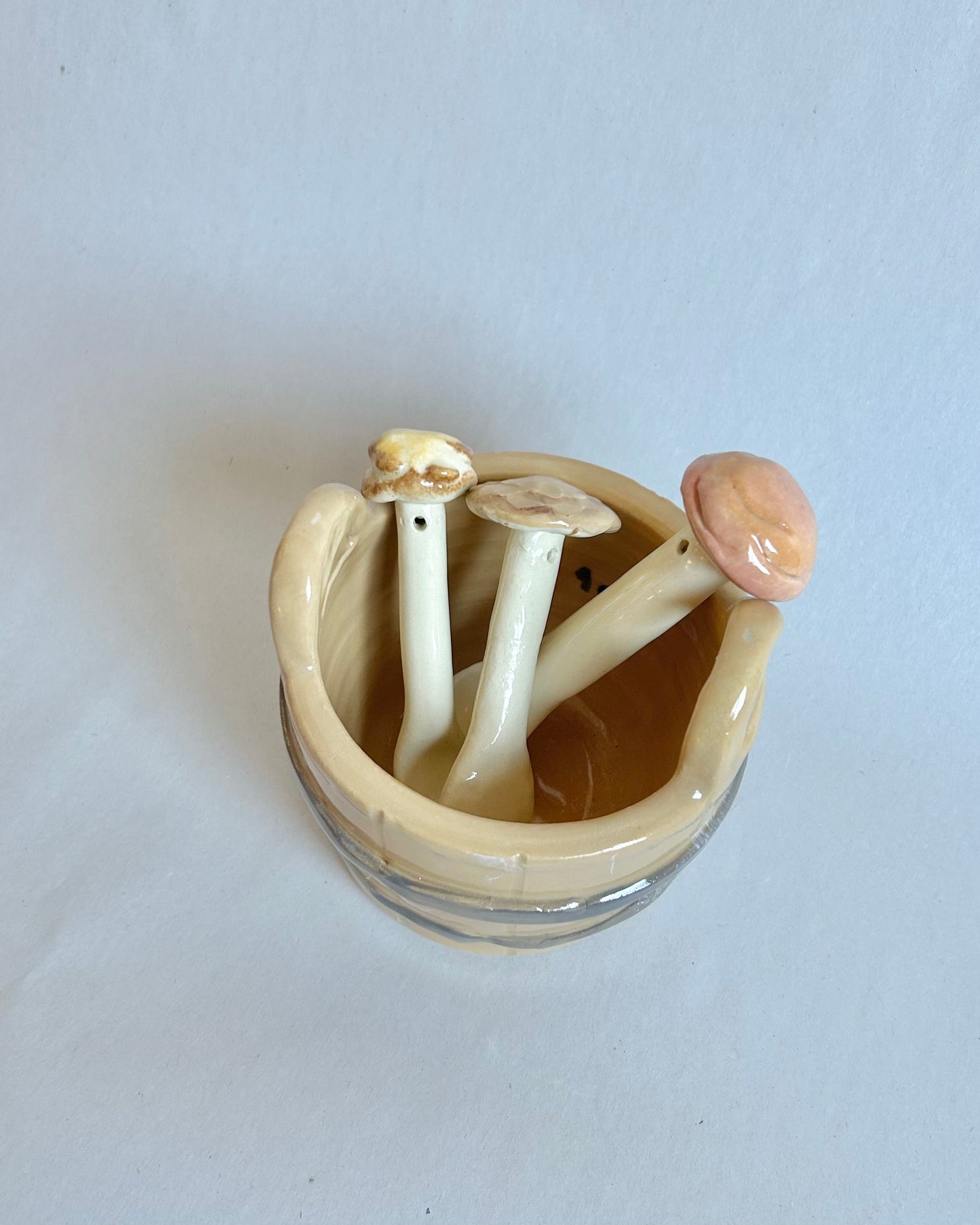 tan hues mushroom spoon set