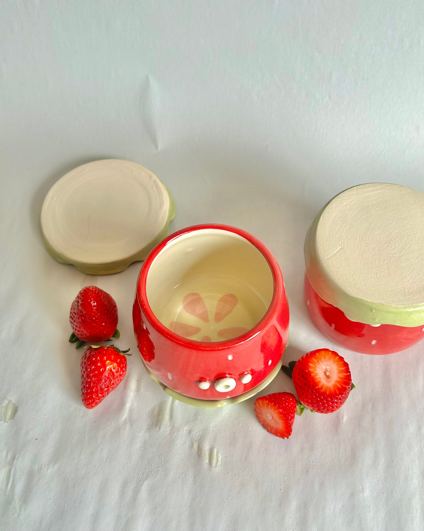 strawberry mug and coaster set