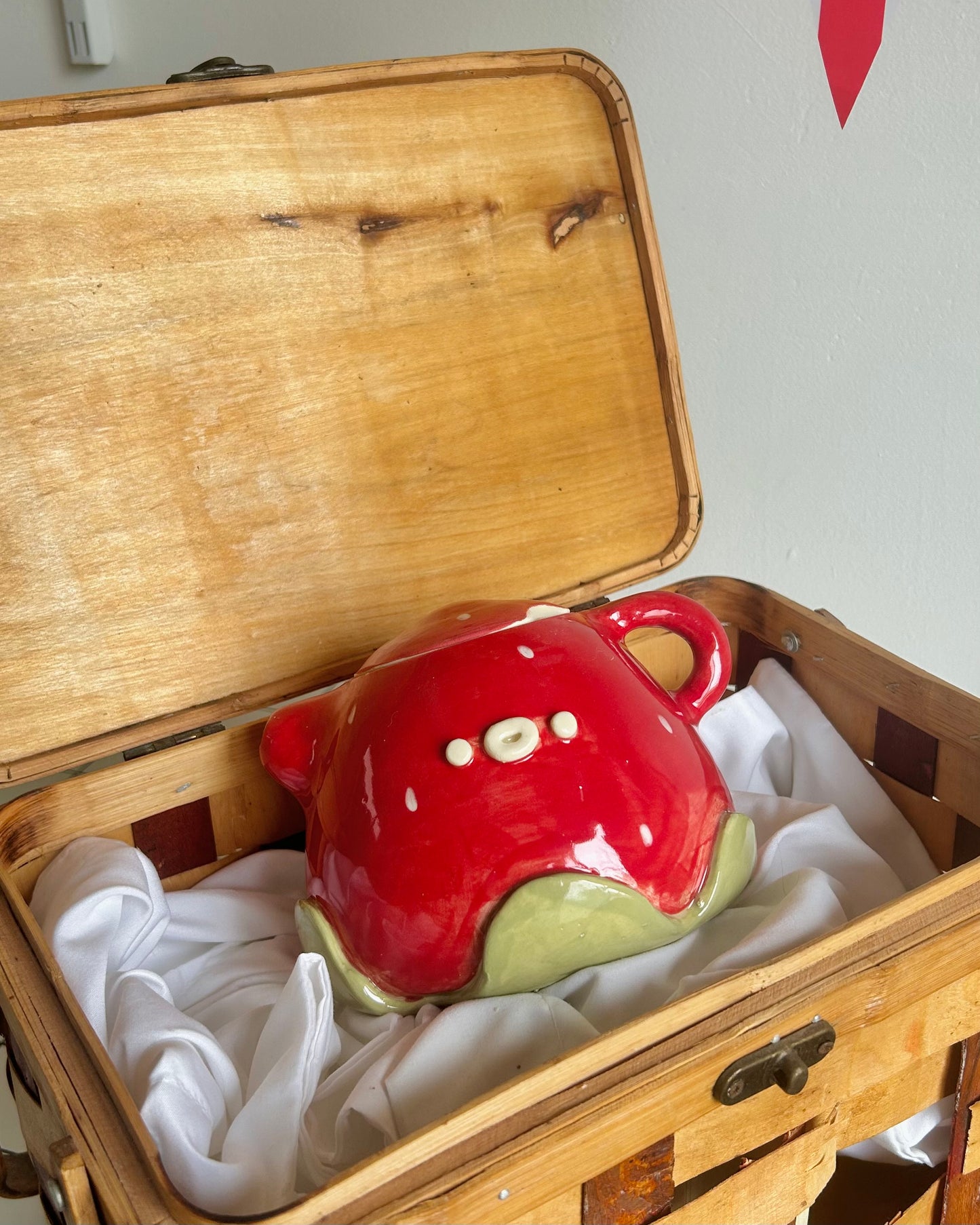 strawberry teapot