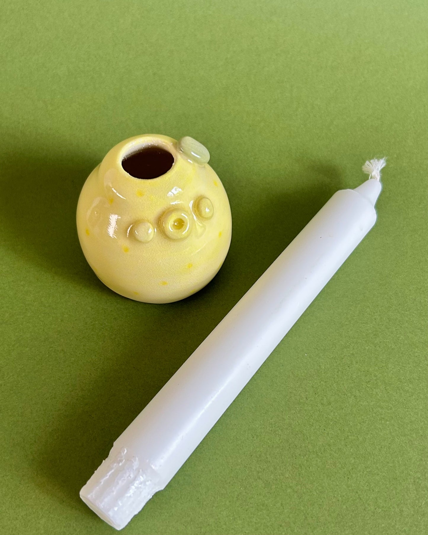 lemon candle holder