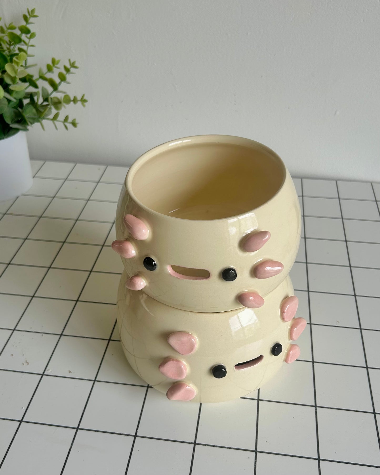 axolotl yarn bowl (imperfect)