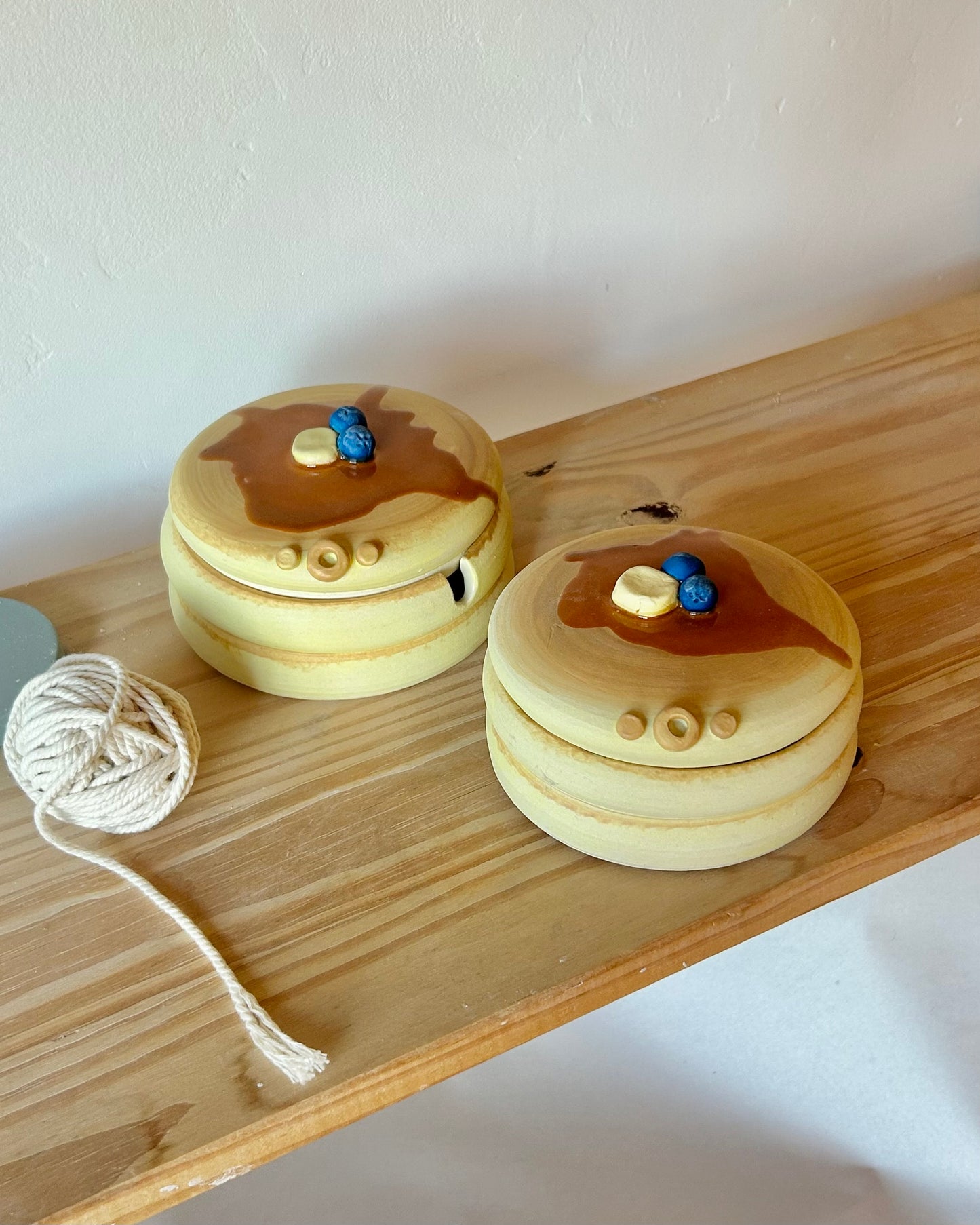 stack o’ pancakes yarn jar