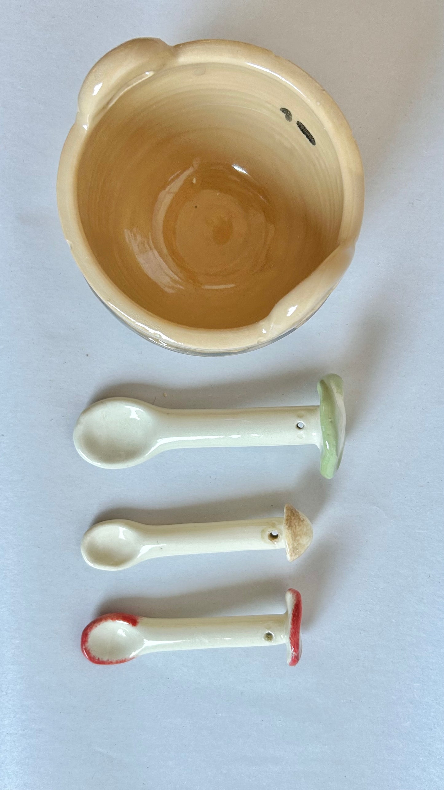 autumn mushroom spoon set