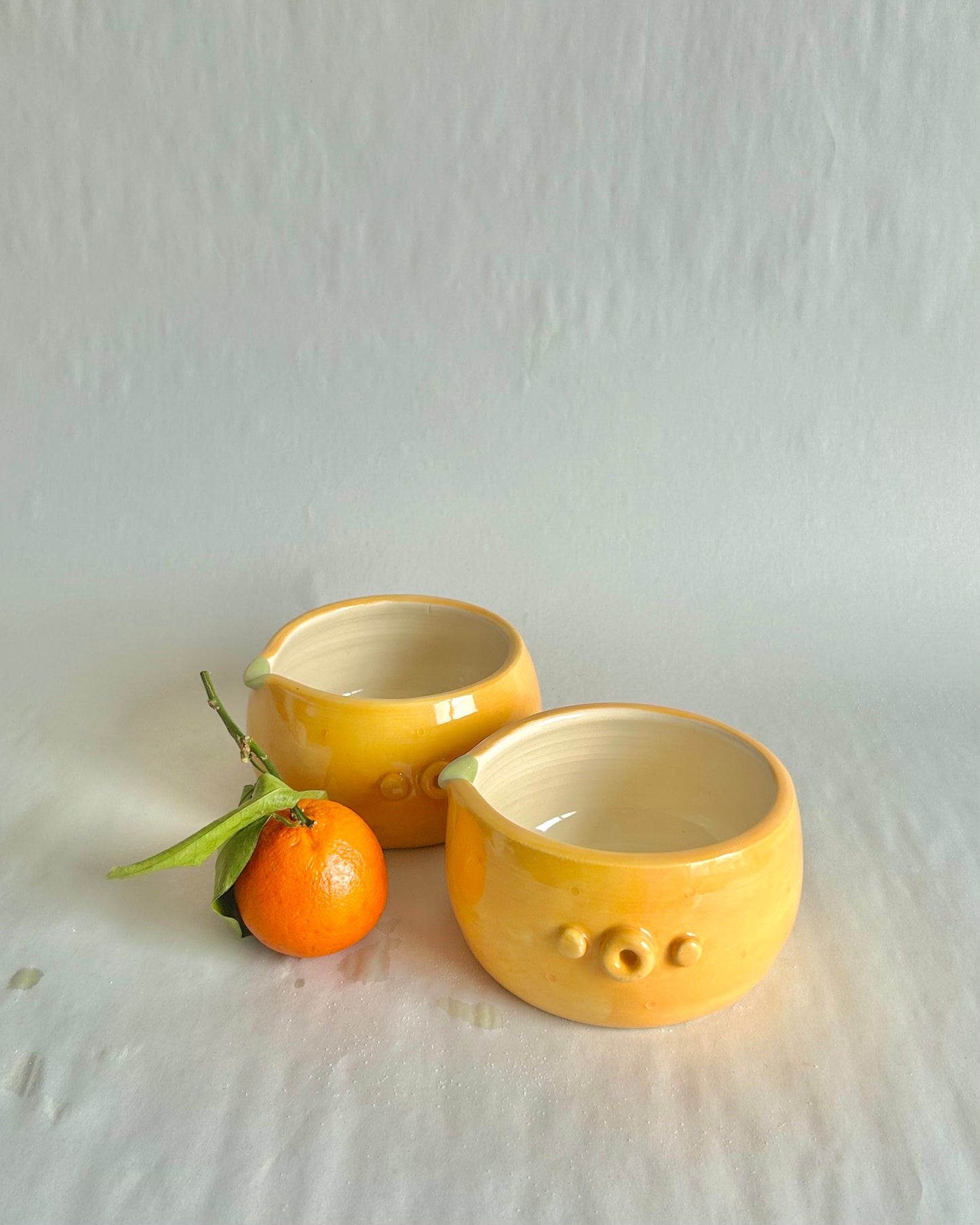 orange matcha bowl