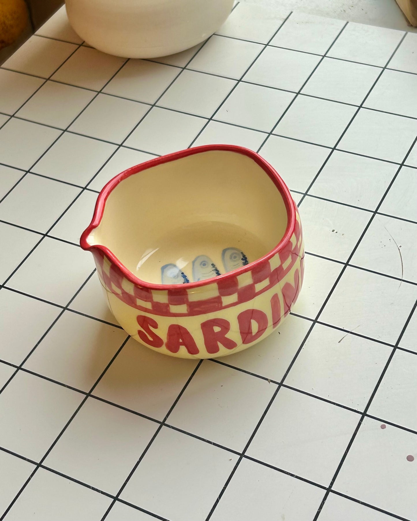 sardine tin matcha bowl