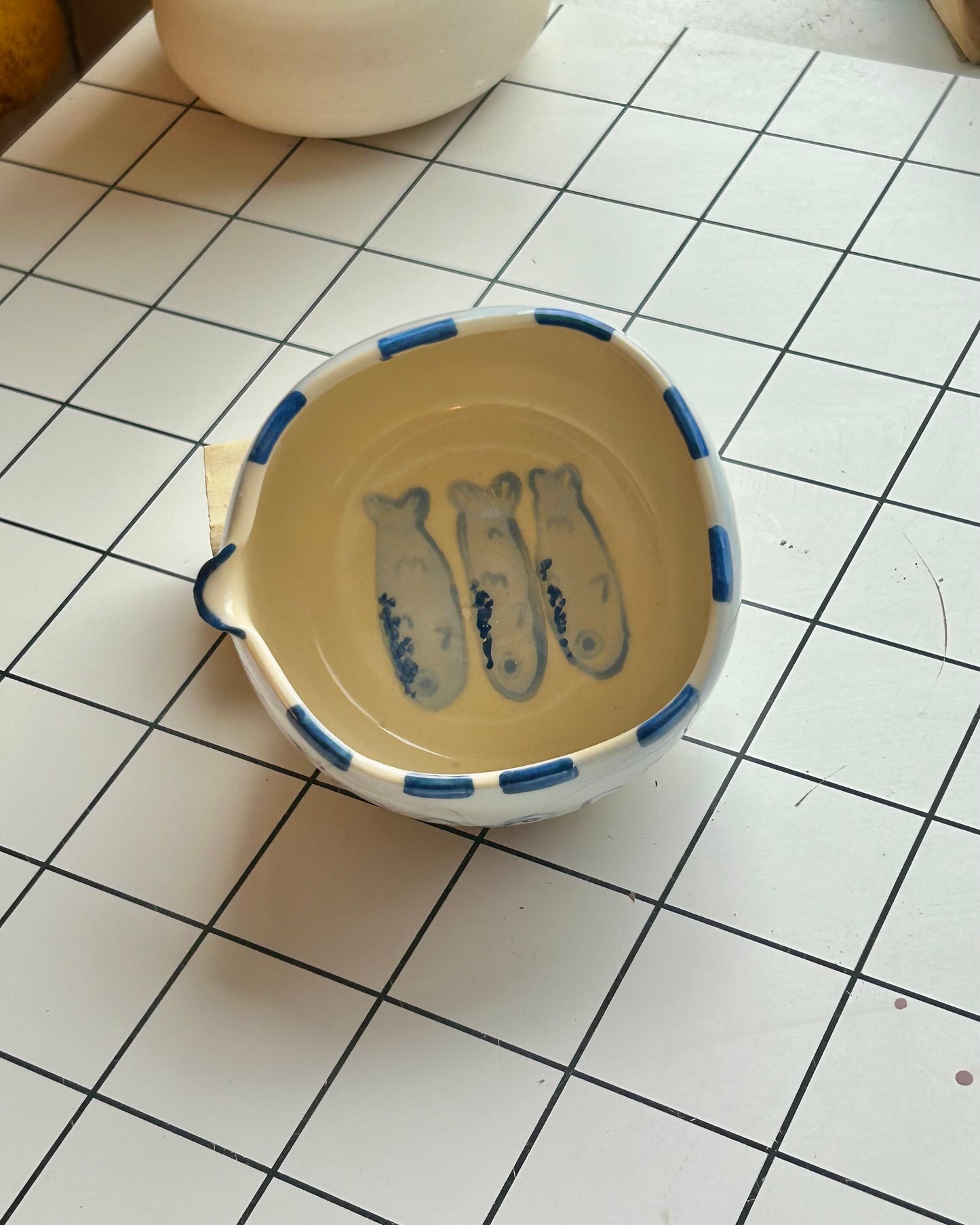 sardine tin matcha bowl