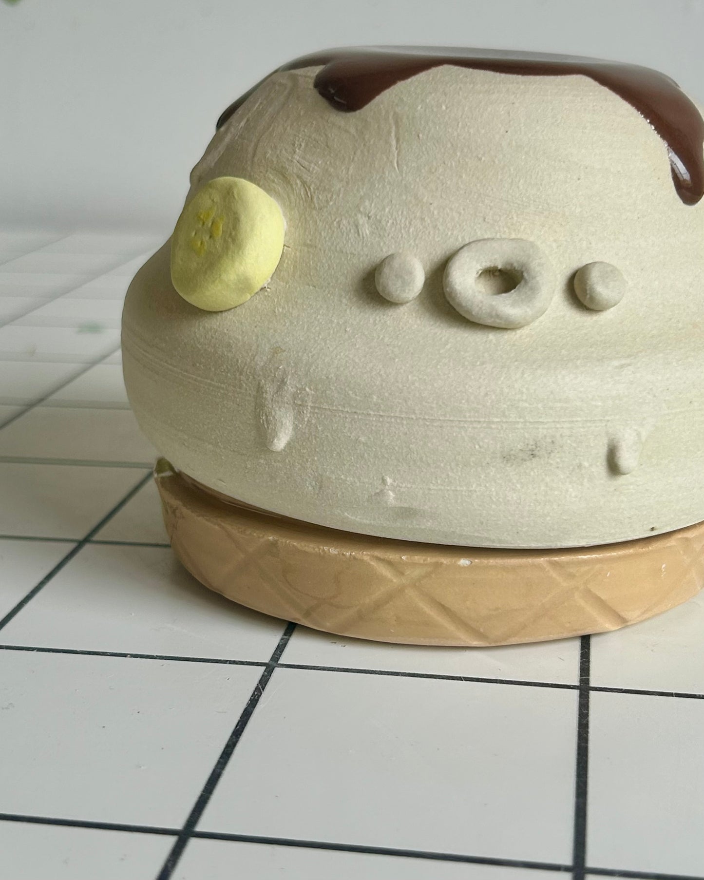 ice cream cup + coaster