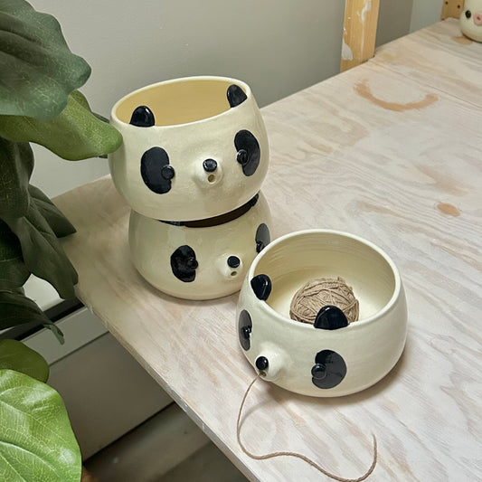 panda bear yarn bowl
