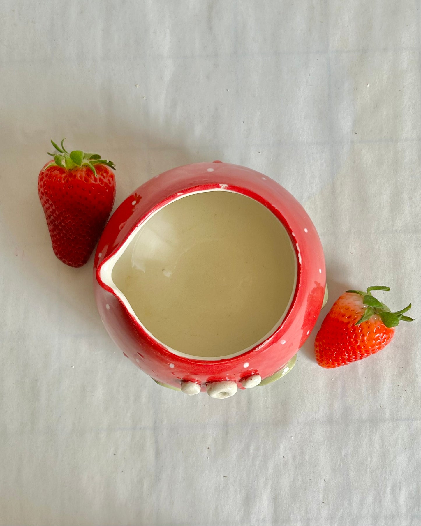 strawberry matcha bowl