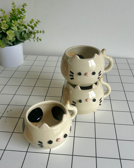calico cat mug