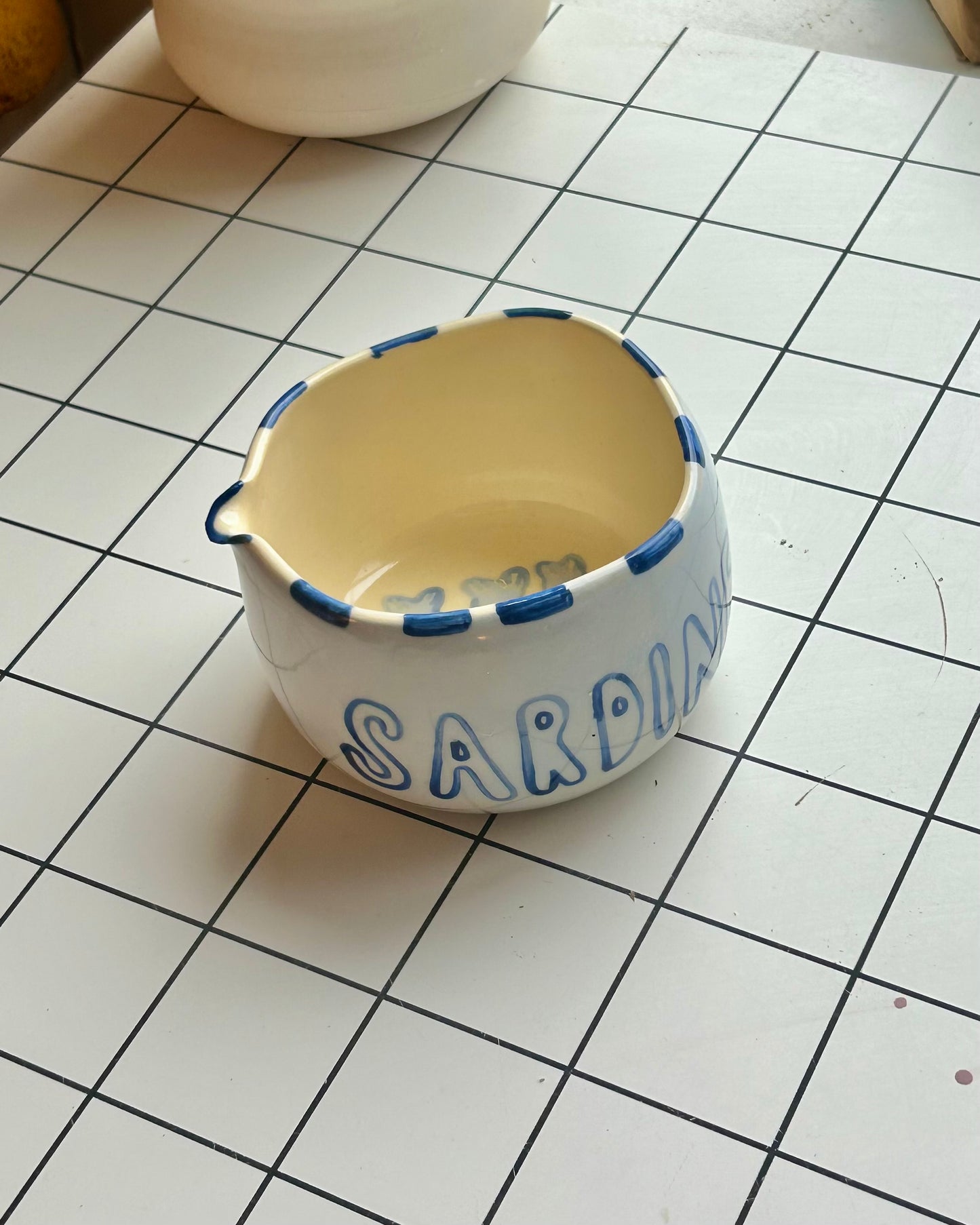 sardine tin matcha bowl