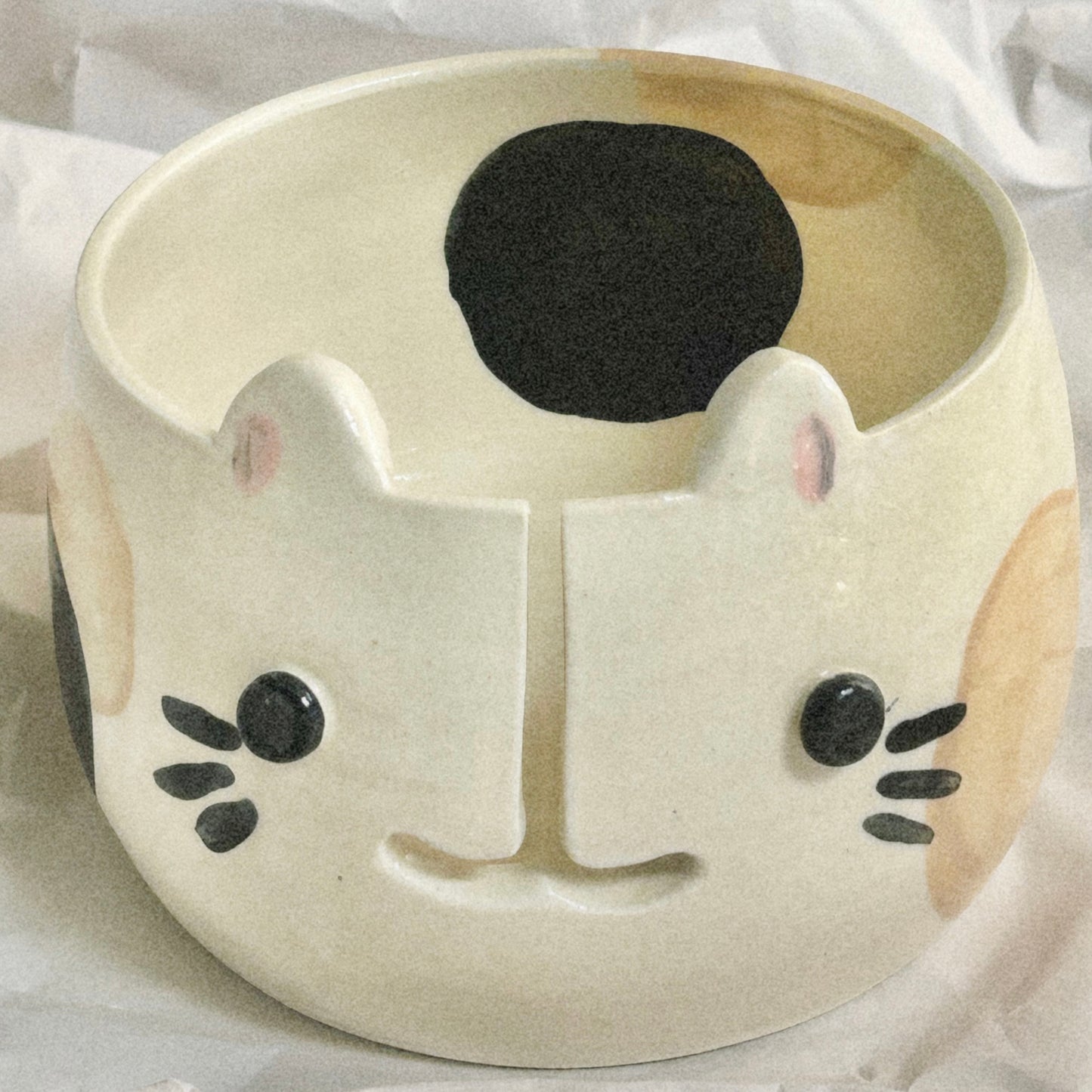 Cat Face Yarn Bowl