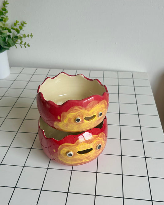 fire demon yarn bowl