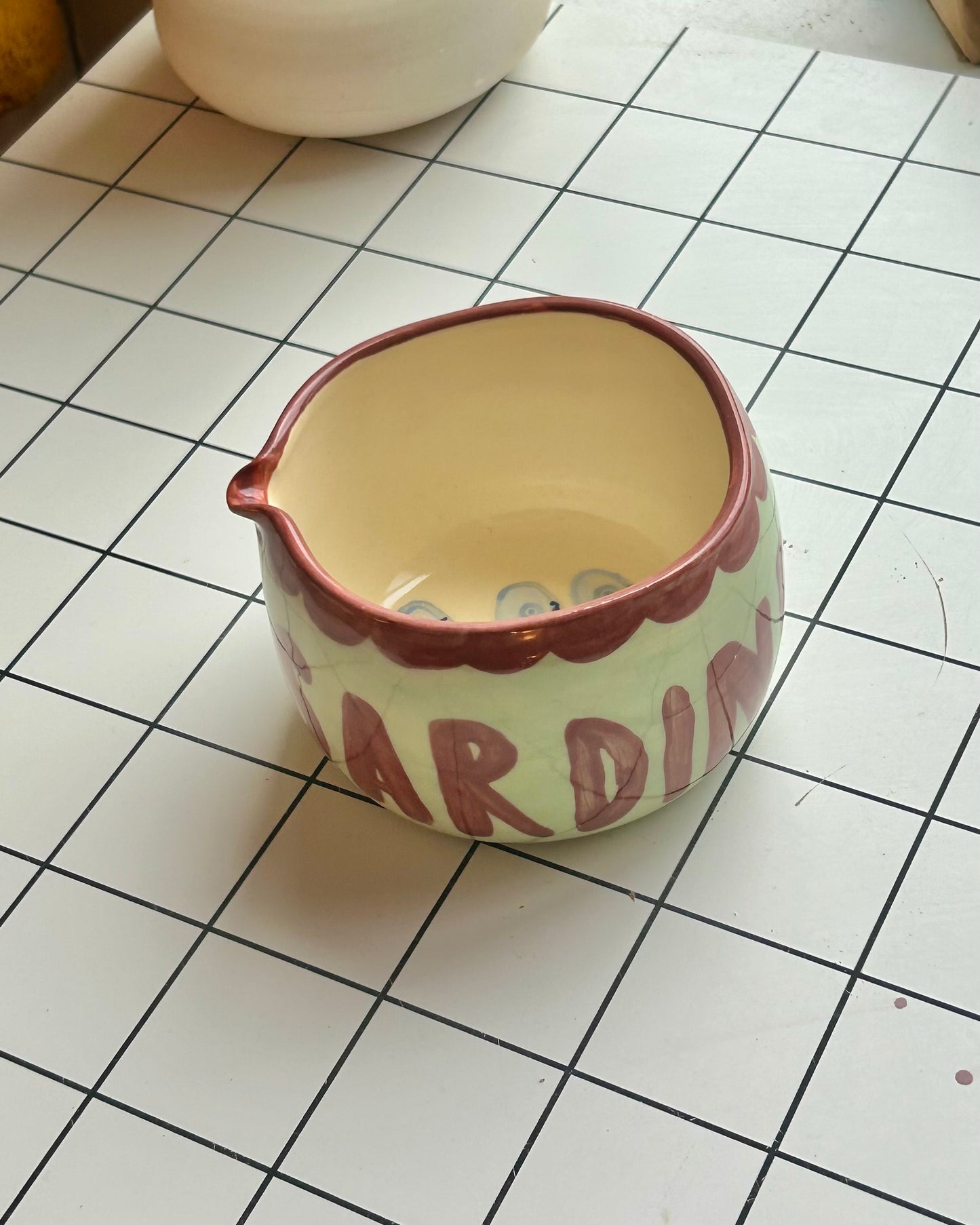 sardine tin matcha bowl