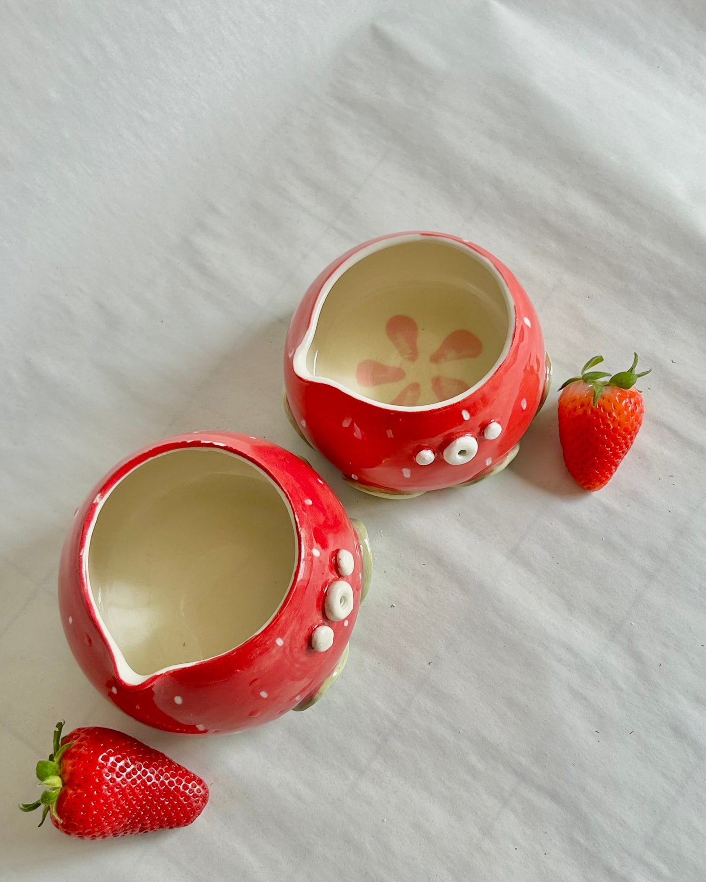 strawberry matcha bowl