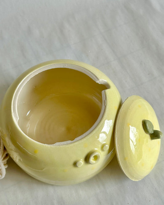 lemon yarn jar (imperfect)