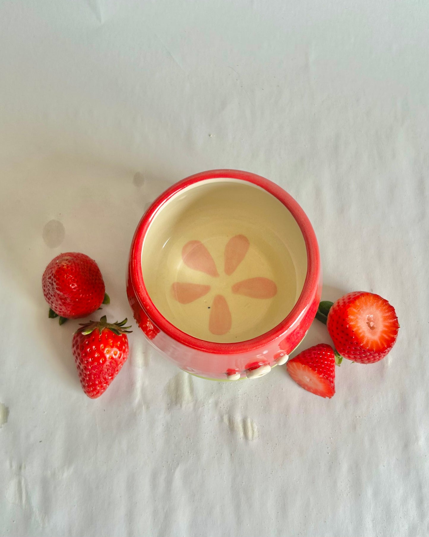 strawberry mug and coaster set