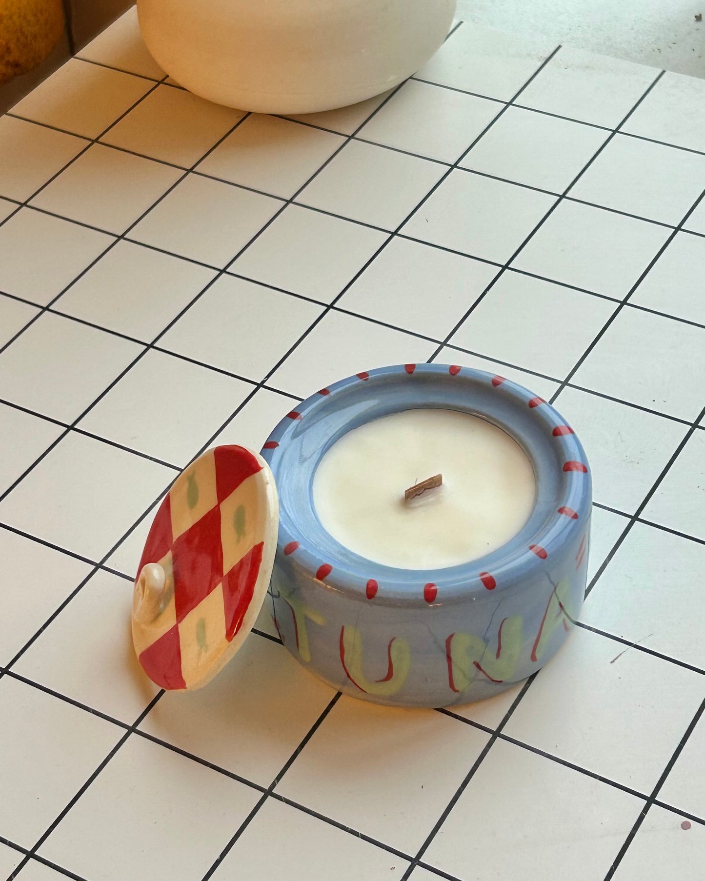 fish tin candle