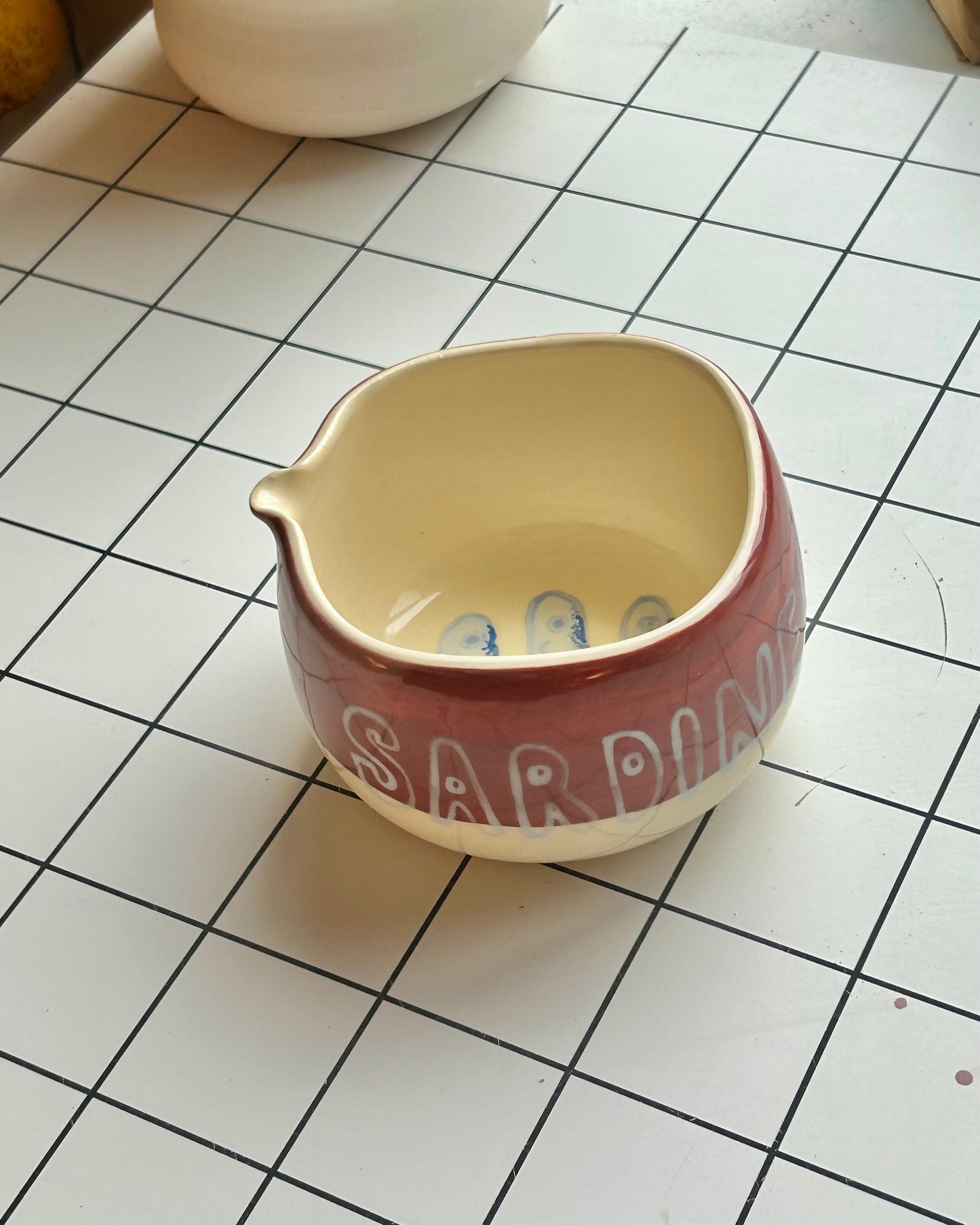 sardine tin matcha bowl