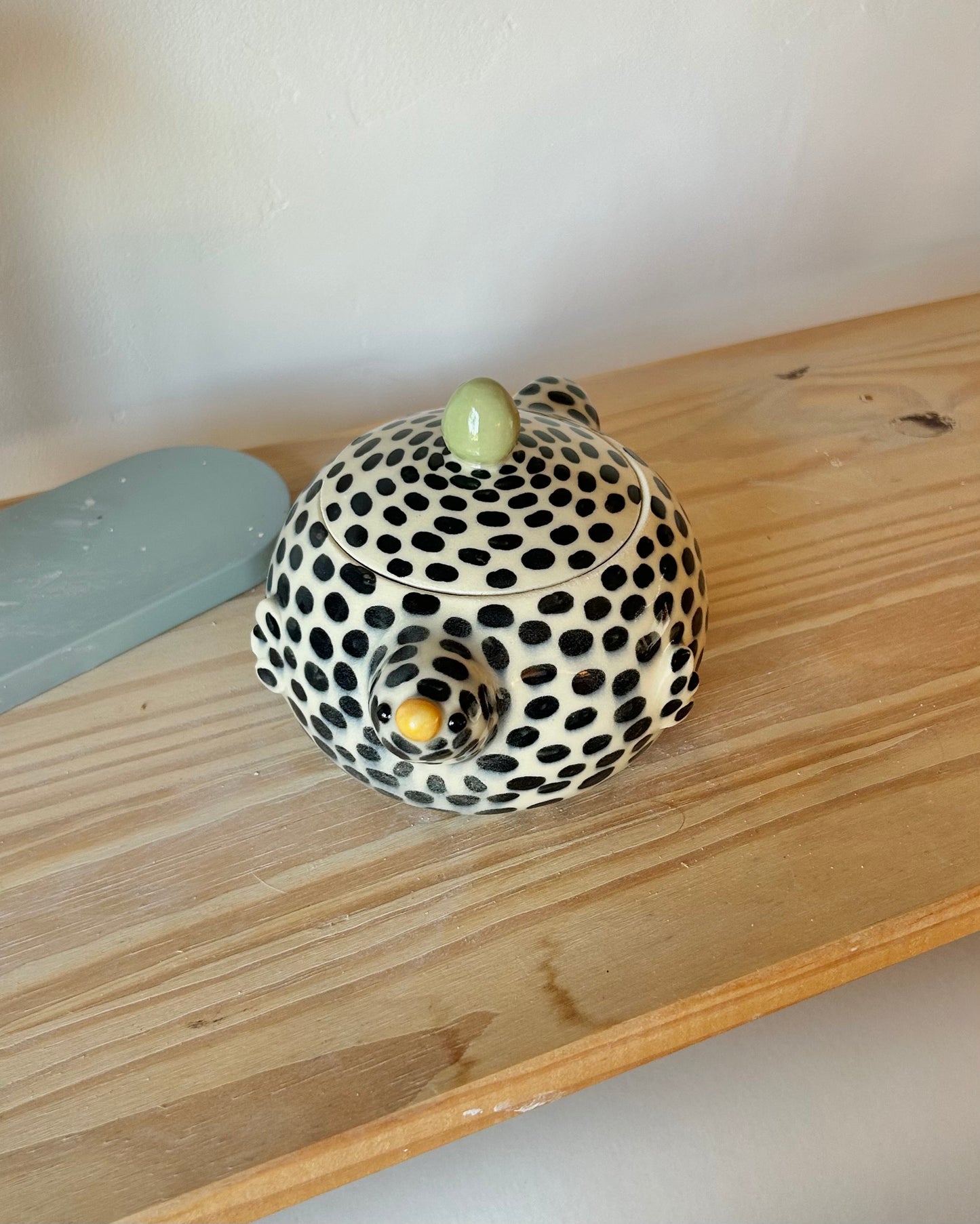 chicken yarn jar (imperfect)